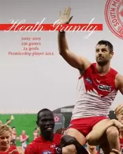 SYDNEY SWANS LEGEND PLAYER CHAMPION AFL FOOTBALL TEAM POSTER,BARGAIN FREE POST,1