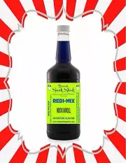 Shaved Ice Syrup - ROCK N ROLL FLAVOR IN LONGNECK QUART SIZE #1SNOBALL