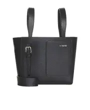 Valextra Mini Soft Bucket Bag One size Black/Light Gold