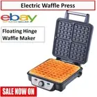 Electric Waffle Maker 4 Slice Square Waffle Machine Non-Stick Breakfast Cooker