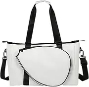 Tadill Badminton Bag, Badminton Racket Shoulder Bag Outdoor Removable Adjustable Strap Large Capacity Badminton Handbag Racket Bag