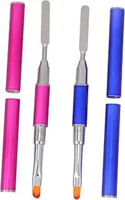 KONTONTY Nail Art Pen Phototherapy Double-Sided Extension Pen for Salon Gel Nail Glue Professional Manicure Tools