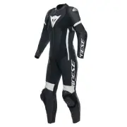 Grobnik Lady Leather 1Pc Suit Perf. Black Black White