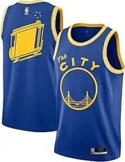 [Outerstuff] Golden State Warriors Blue Kids Youth 8-20 Hardwood Classics 2020/21 Swingman Team Jersey