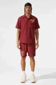 New Jordan Craig (Wine) SYIP Mechanic Summer Short Set Size Medium New!