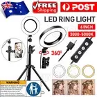 6" Selfie LED Ring Light with Tripod Stand for Phone Live Stream Makeup Desktop