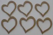 {12} MiNi DOUBLE LAYER HEART - Bare Chipboard Die Cuts - 1.5"
