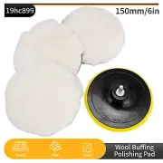 5Pcs 6Inch Polishing Pads Sponge Waxing Foam Buffing Kit Car Polisher For Drill