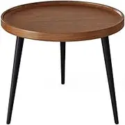 Round Coffee Table, Side Table Modern End Table Metal Accent Table for Lounge Office Restaurant Hotel Nesting Tables,Easy to Assemble(50CM)