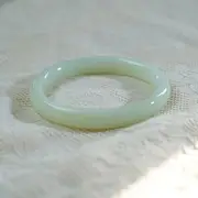 Faux Jade Bangle Light Pea Green - One Size