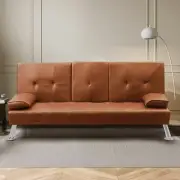 Levede Sofa Bed Adjustable Recliner Brown