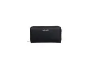 Kate Hill Women's Wanda Zippered Wallet Purse w/ Card Holder Black