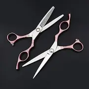 Professional Hair Cutting Shears, 6.0 inch 440C Bearing kit Professional Hair Cutting and thinning Scissors Hair Shears with Handle