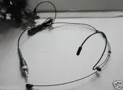 Double ear Headset Microphone for Sennheiser wireless system Headworn Black Mic