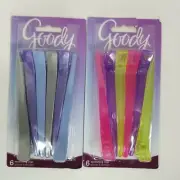 Goody Hair Sectioning Clips 6 pc #76007 4.75" Long