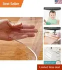 Customizable Clear Table Pad 42x76" - Durable & Easy to Clean PVC Protection