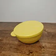Tupperware Citrus Bowl Angled Lemon Lime Container 6871 With Lid New Yellow