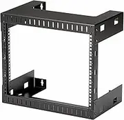 StarTech RK812WALLO 8U Open Frame Wall Mount Equipment Rack - 12-Inch Deep (Black)