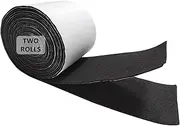 Jtnohx Self Adhesive Felt, Self Adhesive Felt Fabric, Soft Sticky Fabric by Roll, 10cmx2.5m Material for Art & Craft DIY Project (Black)