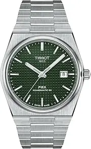 [Tissot] Mens PRX Powermatic 80 316L Stainless Steel case Automatic Watch, Grey, Stainless Steel, 12 (T1374071109100), Grey, Automatic Watch