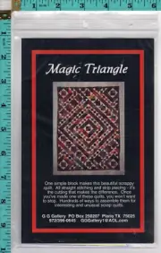 "Magic Triangle" G G Gallery Quilting Pattern/Inst. Pack w/Plastic Template NEW!