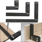 Wnew MM/Inch Precision Woodworking Square Aluminum Alloy Ruler Carpenter Line Drawing Marking Gauge Hole Scribing Ruler