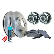 Front Wheel Bearing Hub Ass Rotor Pad Kit for Subaru Outback BP BR 137mm Pad