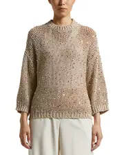 Peserico Airy Knit Sequined Sweater