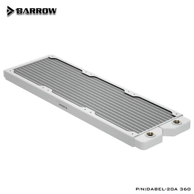 Barrow Dabel 240mm 360mm Red Copper White Radiator 20mm Thin for Water Cooling