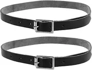 DECOMELODY Spurs Belt Stand Snooker Protective Case Special Spurs Stand Protective Case Anti-deformable Shoulder Support Extended Spurs Anti-Slip Shoulder Support Pu Spurs Black Zinc Alloy