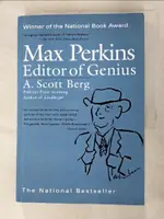 【書寶二手書T4／歷史_JL3】MAX PERKINS: EDITOR OF GENIUS_BERG, A. SCOTT