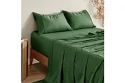 Bamboo Cotton Sheet Set (Eden) - King Single