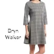 Bryn Walker Black Yellow Plaid IRYS Academia OfficeCore Dress NWT Size M