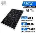 250W 12V Mono Fixed Solar Panel Kit Caravan Boat Camping Power Battery Charging