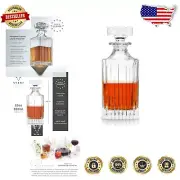 Handcrafted 28 Oz Crystal Liquor Decanter - Perfect Gift for Whiskey Lovers