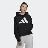 在飛比找momo購物網優惠-【adidas 愛迪達】ADIDAS 女款黑色長袖帽T-NO