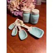 Aqua Mason Jar gift set