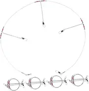 WOONEKY 5pcs Saltwater Fishing Leader Rigs High Strength Wire with Swivels Snap Durable Tackle Gear for Lures Bait and Hooks Versatile Fishing Equipment for Sea