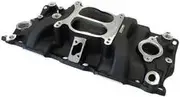 Aeroflow Sbc Classic Intake Manifold Dual Plane Chev 350 Black - AF6211-1000