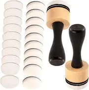 1Set Sponge Paint Brush Tool with Flat Sponges for Painting for Adults Durable for Oil Watercolor and Crafts