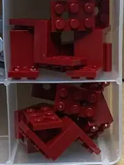 LEGO Parts - Dark Red Bracket 5 x 2 x 2 1/3 - No 76766 - QTY 10