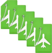 [BlueCosto] 5X Luggage Tags Suitcase Tag Travel Bag Labels w/Privacy Cover