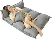 Lounger Sofa, High-Quality Cotton and Linen Material, Large Size, Smooth Surface, Adjustable Angle, Strong Load-Bearing Capacity, Easy to Carry