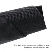 Shoe Rubber Sole Sheet Black 1.2mm Anti Slip Soft Resistant To Wear Rubber S LLI