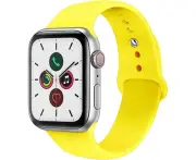 NewBee WAT-NB-42YLG2 Compatible For Apple Watch Band 42/44/45/49MM Soft Silicone Sport Strap - Yellow