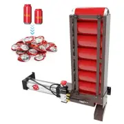 Pneumatic Can Crusher with Hopper,Heavy Duty Air Powered Can Crusher for Recy...