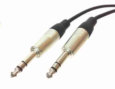 1/4 inch TRS Male to 1/4 inch TRS Male Balanced Mic/Audio Cable