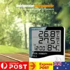 Digital Thermometer Hygrometer Temperature Humidity Meter Indoor Outdoor Clock