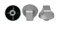 5 x Genuine Chef 615 Gas Cooktop Silver Control Knob GHC615S*50 94325355350