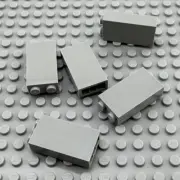 LEGO Brick - Light Bluish Gray - 1 x 2 x 3 - QTY x5